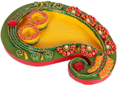 

JaipurCrafts Roli Tikka Wooden, Ceramic(1 Pieces, Multicolor)