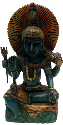 

Ratoomals Wooden God Figure on Base Antique Decorative Showpiece - 15 cm(Wooden, Multicolor)