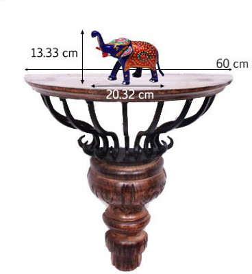 

eCraftIndia Delightful Elephant Decorative Showpiece - 13 cm(Aluminium, Blue, Red, Gold)