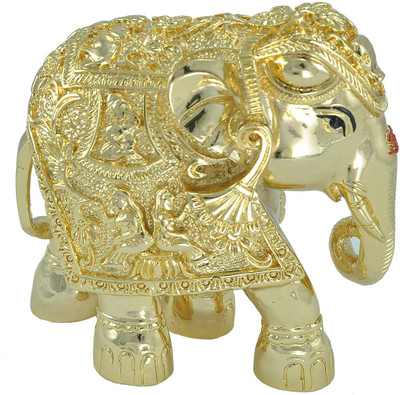 

Ekolhapuri Decorative Showpiece - 9 cm(Gold Plated, Gold)