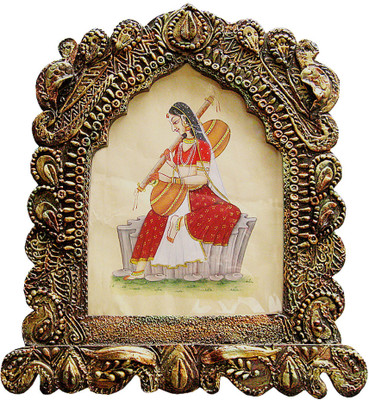 

Creativity Centre Handcrafted Artistic Big Photoframe /Wallhanging Decorative Showpiece - 33 cm(Wooden, Brown)