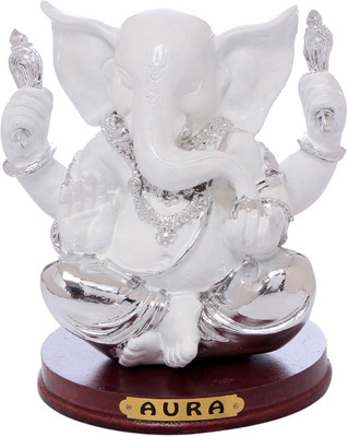

TAG-7 Shri Ganesha Decorative Showpiece - 14 cm(Polyresin, White)