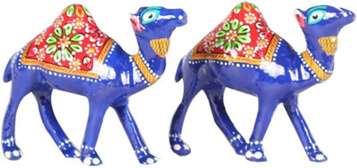 

Apkamart APKAMART Handcrafted Camel - For Table Decoration and Gifts Decorative Showpiece - 7 cm(Alloy, Multicolor)