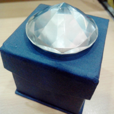 

Anjalika Diamond Decorative Showpiece - 3 cm(Crystal, White)