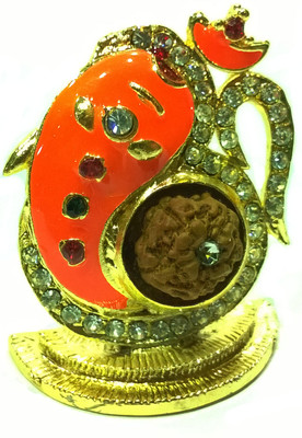 

Swarnim Jewellers Lord Ganesha Decorative Showpiece - 4 cm(Bronze, Orange)