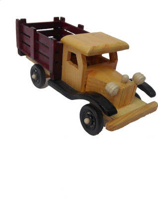

Handicraft WOODEN MADE TRUCK Decorative Showpiece - 7 cm(Wooden, Yellow, Brown)
