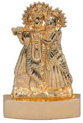 

Matchless Gifts Radha Krishna Decorative Showpiece - 1.5 cm(Gold Plated, Gold)