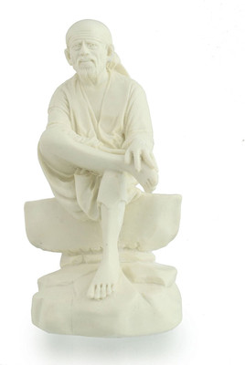 

Swarnim Jewellers Sai Baba Decorative Showpiece - 19 cm(Polyresin, White)