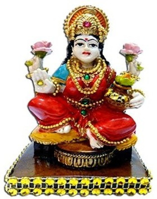 

Anant Mata Dhan Laxmi Godess Idol Decorative Showpiece - 10 cm(Polyresin, Multicolor)