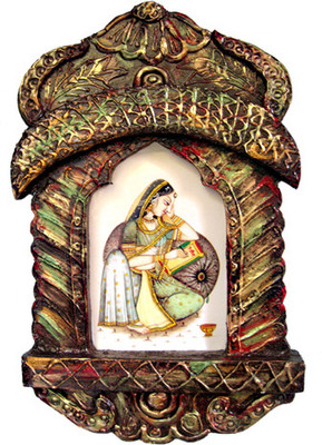 

Creativity Centre Photoframe (Jharokha) In Rajasthani Art Style Decorative Showpiece - 33 cm(Wooden, Multicolor)
