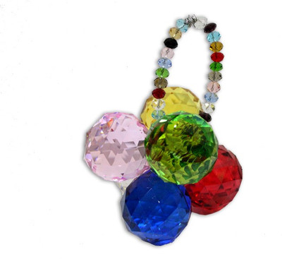 

7 Ocean Multicolor Crystal Bunch Decorative Showpiece - 16 cm(Crystal, Multicolor)