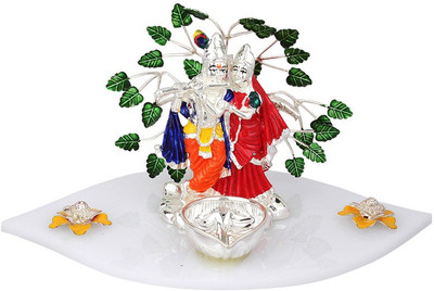

Jewel99 Krishna Decorative Showpiece - 10.6 cm(Silver, Silver)