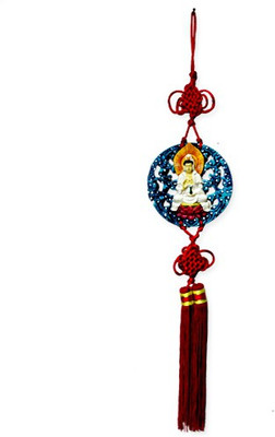 

7 Ocean Feng Shui Quan Yin Devi Decorative Showpiece - 11 cm(Stoneware, Multicolor)