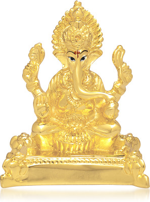 

VK Jewels Ballaleshwar Decorative Showpiece - 6 cm(Gold Plated, Gold)
