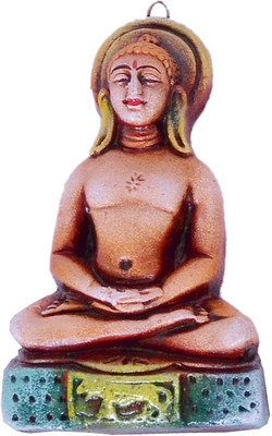 

Indigo Creativs Handcrafted Terracotta 6" Lord Buddha Meditating Diwali Puja Door / Home Entrance / Wall Hanging Decoration Decorative Showpiece - 14 cm(Earthenware, Multicolor)