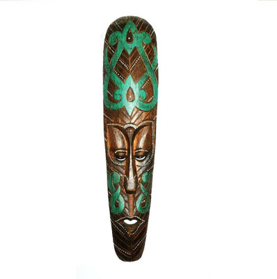 

Art Godaam Mask Decorative Showpiece - 48 cm(Wooden, Multicolor)
