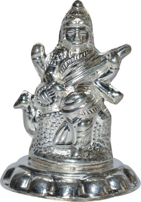 

Kataria Jewellers Saraswati mata Decorative Showpiece - 6.5 cm(Silver, Silver)