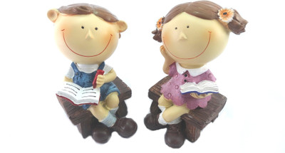 

Amazin Happy Child Decorative Showpiece - 15 cm(Polyresin, Multicolor)