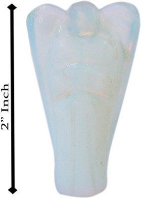 

SS Murti Handicrafts Beautiful Opal Synthetic Stone Angel 2 Inch Decorative Showpiece - 5.1 cm(Stoneware, Light Blue)
