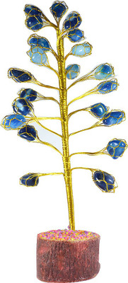 

Reiki Crystal Products Blue Onyx Tumble Tree Decorative Showpiece - 25 cm(Crystal, Wooden, Blue, Brown)