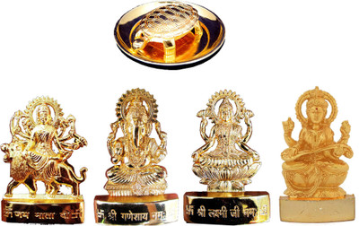 goldcave Decorative Showpiece  -  7 cm(Brass, Gold)