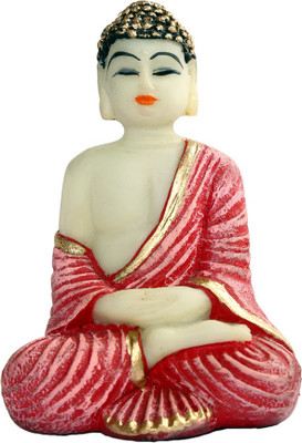 

Heeran Art Vastu Fangshui Religious Idol of Buddha Idol Statue Bust Head PN W Decorative Showpiece - 9 cm(Polyresin, Pink)