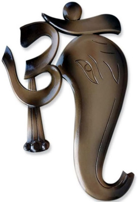 

Artesia Wood Carving OM GANESH Wall Art Decorative Showpiece - 45.72 cm(Wooden, Brown)