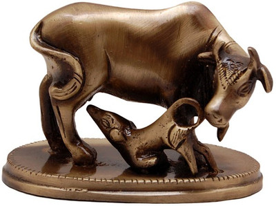 50% OFF on Being Nawab Elegant Brass Kamdhenu Cow - Calf 8 cm Decorative Showpiece - 6 cm(Brass, Brown) 50% OFF on Being Nawab Elegant Brass Kamdhenu Cow - Calf 8 cm Decorative Showpiece - 6 cm(Brass, Brown)