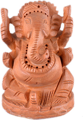 28% OFF on SC Handicrafts Shivaniwood Ganesha Murthi Decorative Showpiece - 6 cm(Wood, Brown)