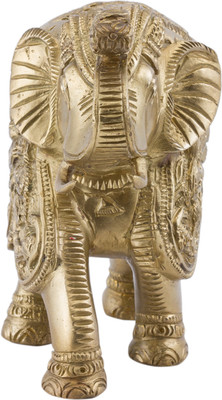 33% OFF on Prachin Elephant U/T Carv Big Decorative Showpiece - 12 cm(Bronze, Gold) 33% OFF on Prachin Elephant U/T Carv Big Decorative Showpiece - 12 cm(Bronze, Gold)