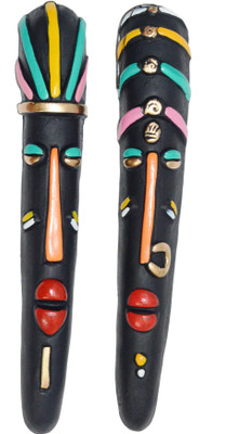 

Dreamss Tribal couple Decorative Showpiece - 28 cm(Terracotta, Multicolor)