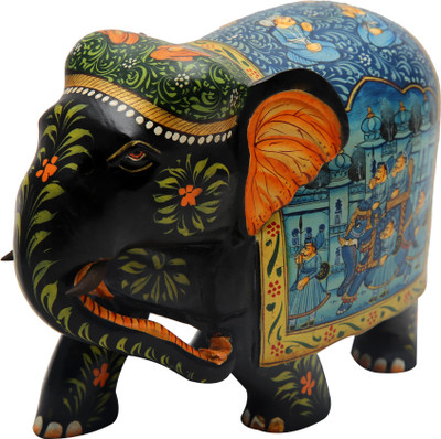 

shivika enterprises Decorative Showpiece - 12 cm(Wooden, Multicolor)