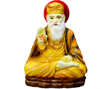 

THE HOLY MART GURU NANAK DEV JI (MINI) Polyresin Home Temple(Height: 8 cm)