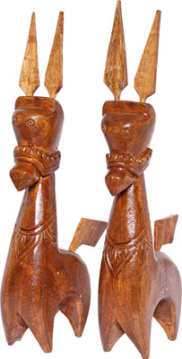 

Slice of Bengal Wooden Horse Decorative Showpiece - 15 cm(Wooden, Brown)