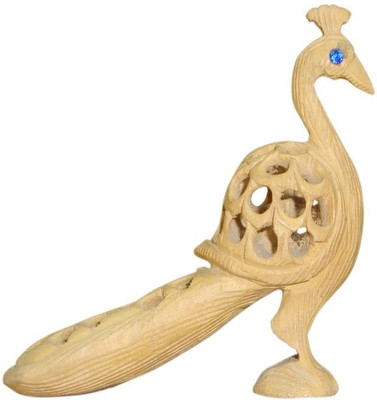 

ByCue Wooden Peacock Decorative Showpiece - 3 cm(Wooden, Brown)