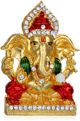 

Bags Craze Lord Ganesha Decorative Showpiece - 5 cm(Iron, Gold)