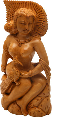

shivika enterprises Decorative Showpiece - 20 cm(Wooden, Brown)