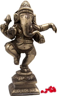 58% OFF on Handecor Dancing Ganesha Showpiece - 11 cm(Brass, Brown) 58% OFF on Handecor Dancing Ganesha Showpiece - 11 cm(Brass, Brown)