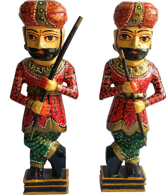 

GODECCOR Decorative Showpiece - 20 cm(Wooden, Multicolor)