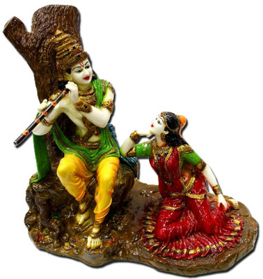 

7 Ocean Radha Krishna Tree Decorative Showpiece - 23 cm(Polyresin, Stoneware, Multicolor)