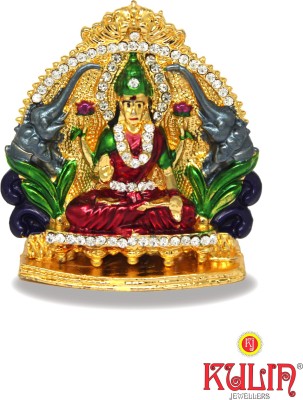 

Kulin Goddess Laxmi Idol For Car Dashboard | Home Decor | Gifting Decorative Showpiece - 5.2 cm(Gold Plated, Multicolor)