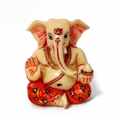 47% OFF on Advent Crafts Lord Ganesha Decorative Showpiece - 2.5 cm(Stoneware, Multicolor)
