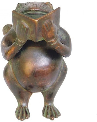 32% OFF on Aakrati Book reading Frog Decorative Showpiece - 14 cm(Brass, Brown) 32% OFF on Aakrati Book reading Frog Decorative Showpiece - 14 cm(Brass, Brown)