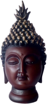 

Heeran Art Vastu Fang Shui Religious Idol of Buddha Head Bust Mrn Decorative Showpiece - 13 cm(Polyresin, Maroon)