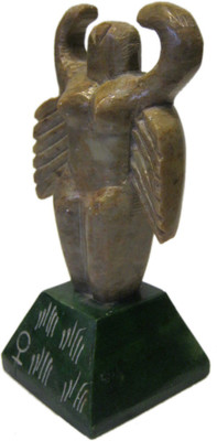 

VRS Soapstone Decorative Figer Decorative Showpiece - 9 cm(Stoneware, Multicolor)