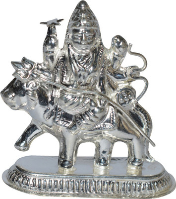 

Kataria Jewellers Sherawali mata Decorative Showpiece - 6.5 cm(Silver, Silver)