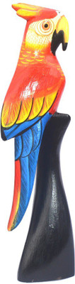 

Art Godaam WOODEN BIRD Decorative Showpiece - 31 cm(Wooden, Multicolor)