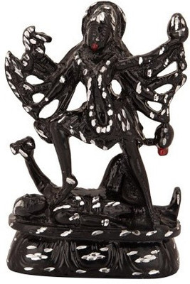 

DivyaMantra Goddess Mahakali Idol Decorative Showpiece - 15 cm(Aluminium, Black)