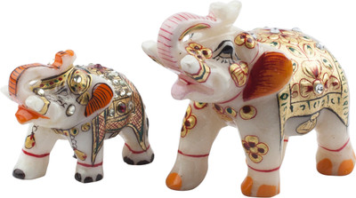 

Emboss Culture Decorative Showpiece - 7 cm(Stoneware, Multicolor)