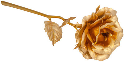 38% OFF on Siri Creations 24KT Roses Size 3 Decorative Showpiece - 24 cm(Brass, Gold)